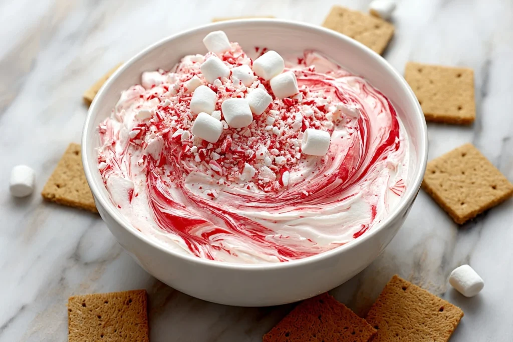 Easy Christmas Peppermint Fluff Dip Recipe Best Peppermint Fluff Dip For Holidays How To Make Peppermint Fluff Dip Pepperm...