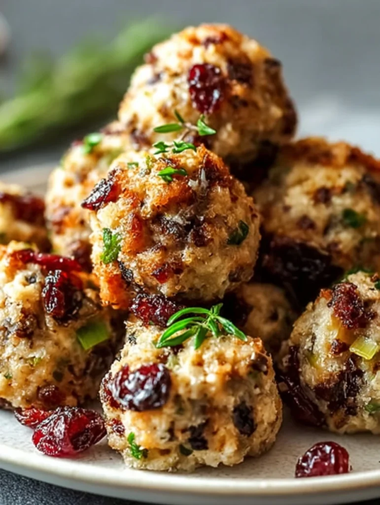 Easy Cranberry Turkey Stuffing Balls Recipe Best Cranberry Turkey Stuffing For Holidays Homemade Cranberry Turkey Stuffing...
