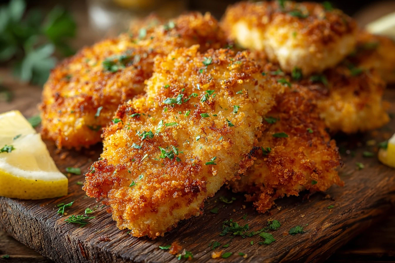 Easy Crispy Lemon Chicken Cutlets Recipe Best Lemon Chicken Cutlet Marinade How To Make Crispy Lemon Chicken At Home Glute...