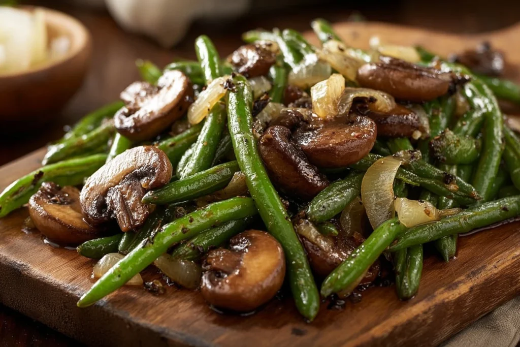 Easy Garlic Butter Green Beans Recipe Quick Garlic Mushroom Green Beans Best Mushrooms For Garlic Green Beans Sautéed Gre...