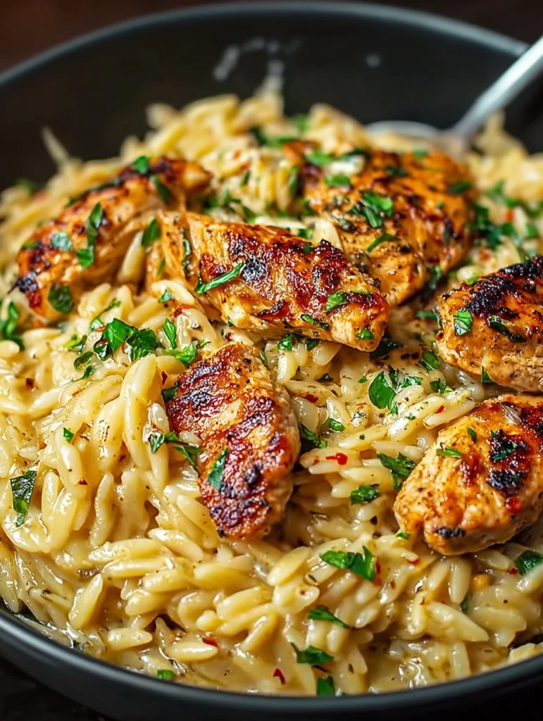 Easy Gluten-free Cajun Chicken Orzo One Pot Cajun Alfredo Recipe Creamy Cajun Chicken Pasta Gluten-free Low Competition Ca...