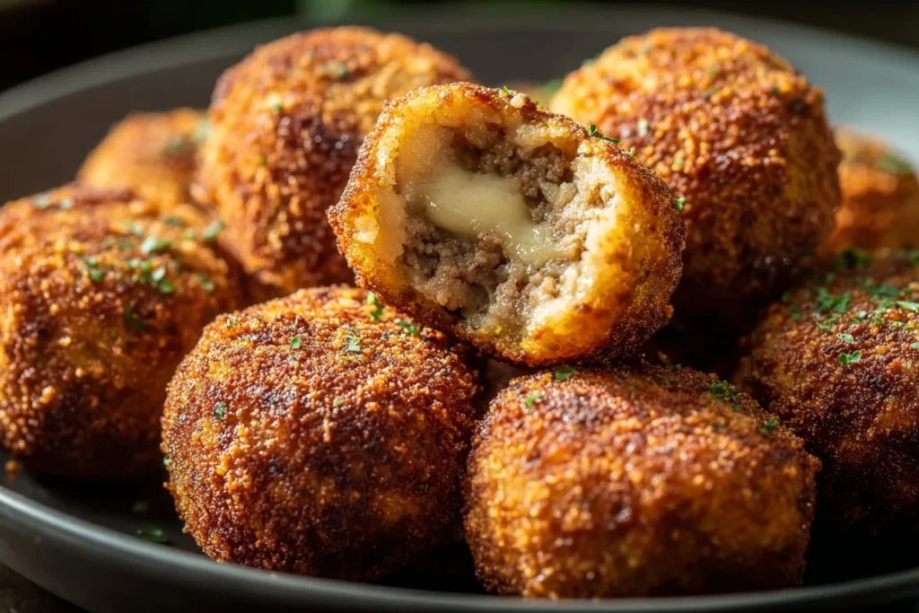 Easy Parmesan Beef Bombs Recipe 30 Minute Beef Cheese Bombs Quick Beef Parmesan Bombs Dinner Homemade Beef Parmesan Bombs ...