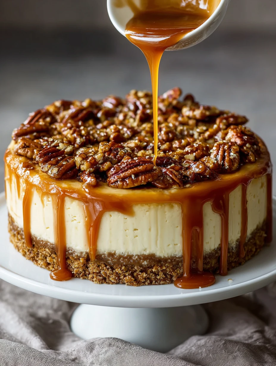 Easy Pecan Pie Cheesecake Recipe Best Cheesecake Recipe With Pecans How To Make Pecan Pie Cheesecake Pecan Pie Cheesecake ...