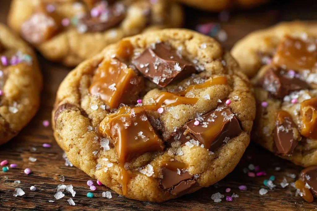 Easy Salted Caramel Cookies Recipe Quick Caramel Crunch Cookies Guide Salted Caramel Cookie Preparation Tips How To Make C...