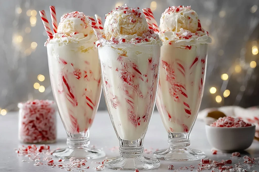Festive Peppermint Christmas Float Recipe Homemade Peppermint Float For Holidays Creamy Peppermint Float Christmas Dessert...