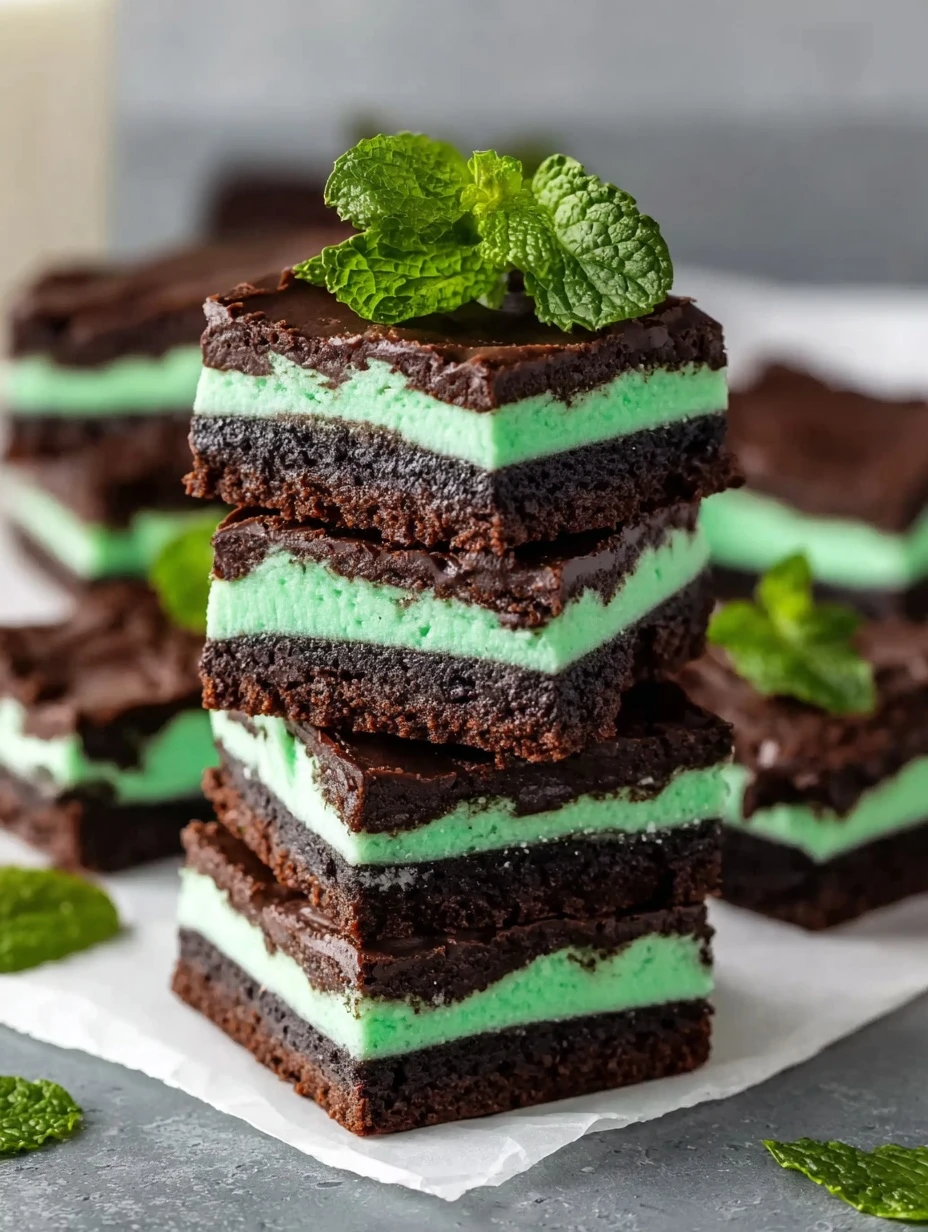 Fudge Mint Oreo Brownies Recipe Easy Mint Oreo Fudge Brownies Homemade Fudge Mint Oreo Brownies Best Fudge Mint Oreo Brown...