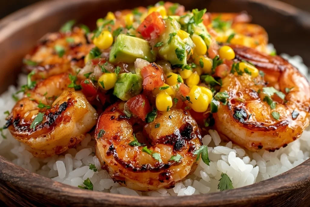 Grilled Shrimp Bowl Recipe Avocado Corn Salsa Ideas Healthy Shrimp Avocado Bowl Low Calorie Shrimp Bowl Recipes Best Grill...