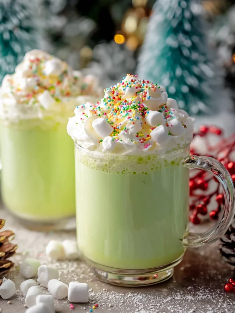 Grinch Hot Chocolate Recipe Ideas Easy Grinch Themed Holiday Drinks How To Make Grinch Hot Cocoa Best Holiday Comfort Drin...