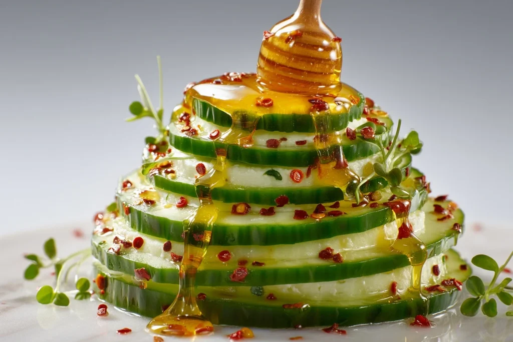Hot Honey Boursin Cucumber Bites Recipe Easy Hot Honey Cucumber Appetizers Boursin Cheese Cucumber Snacks Spicy Honey Cucu...