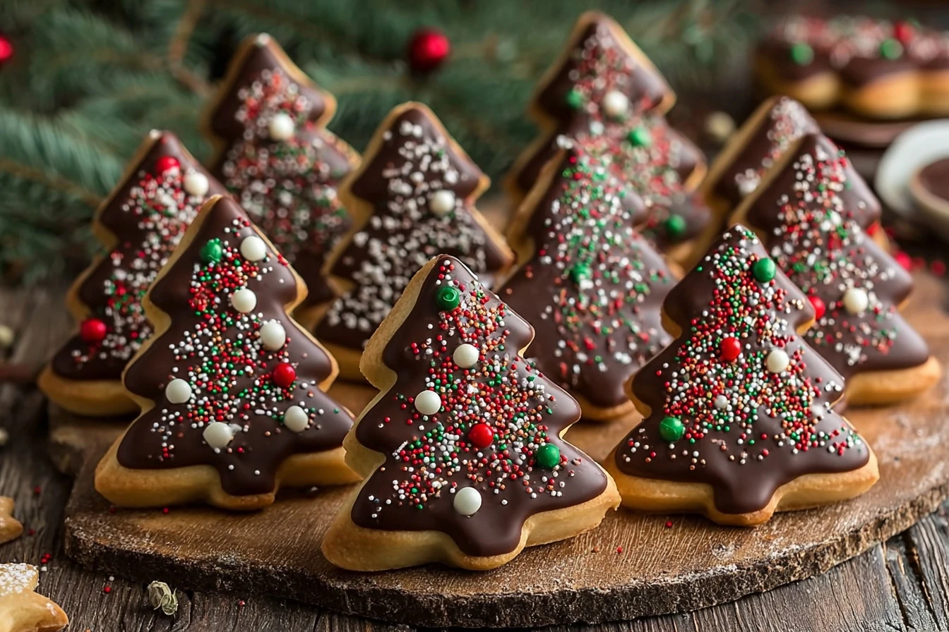 MILLIONAIRE SHORTBREAD CHRISTMAS TREES