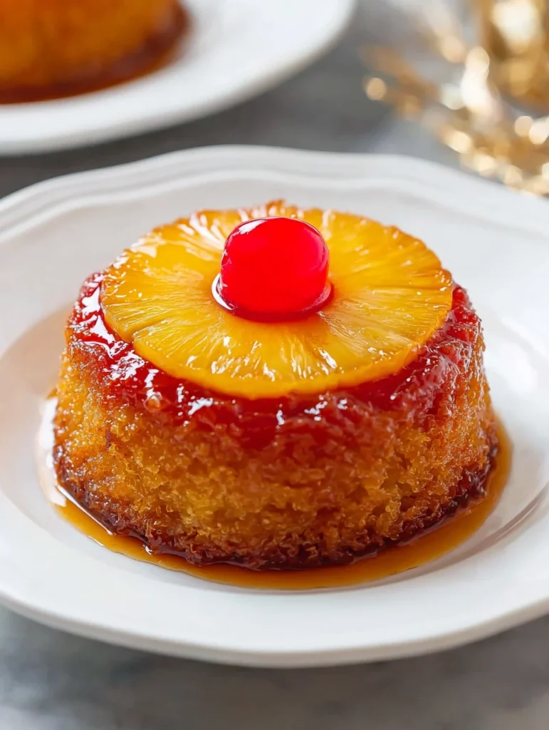 Mini Pineapple Upside Down Rum Cake Recipe Easy Pineapple Rum Upside-down Cake Best Mini Pineapple Cake With Rum How To Ma...