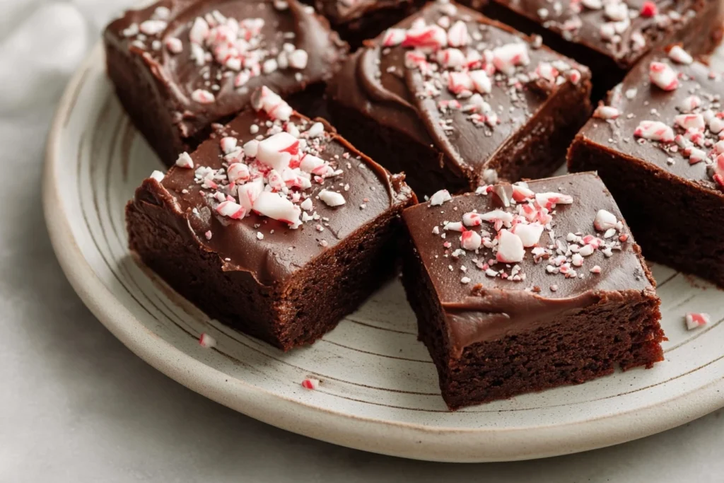 One Bowl Peppermint Brownies Recipe Easy Peppermint Brownies One Bowl Best One Bowl Peppermint Brownies Homemade Peppermin...