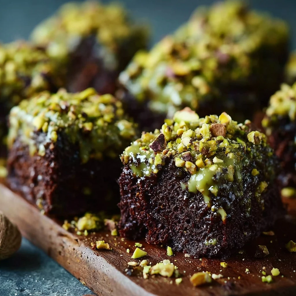 Pistachio Ferrero Rocher Brownies Recipe Homemade Pistachio Ferrero Rocher Brownies Best Pistachio Ferrero Rocher Brownies...