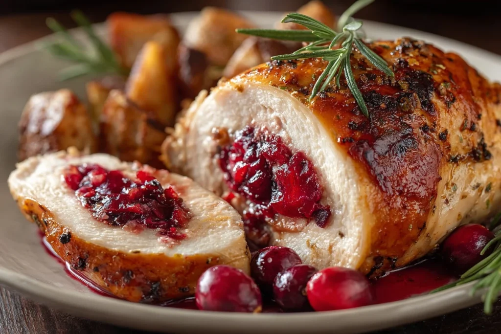 Quick Cranberry Stuffed Chicken Recipe Easy Cranberry Stuffed Chicken Dinner Best Cranberry Stuffed Chicken Tutorial How T...