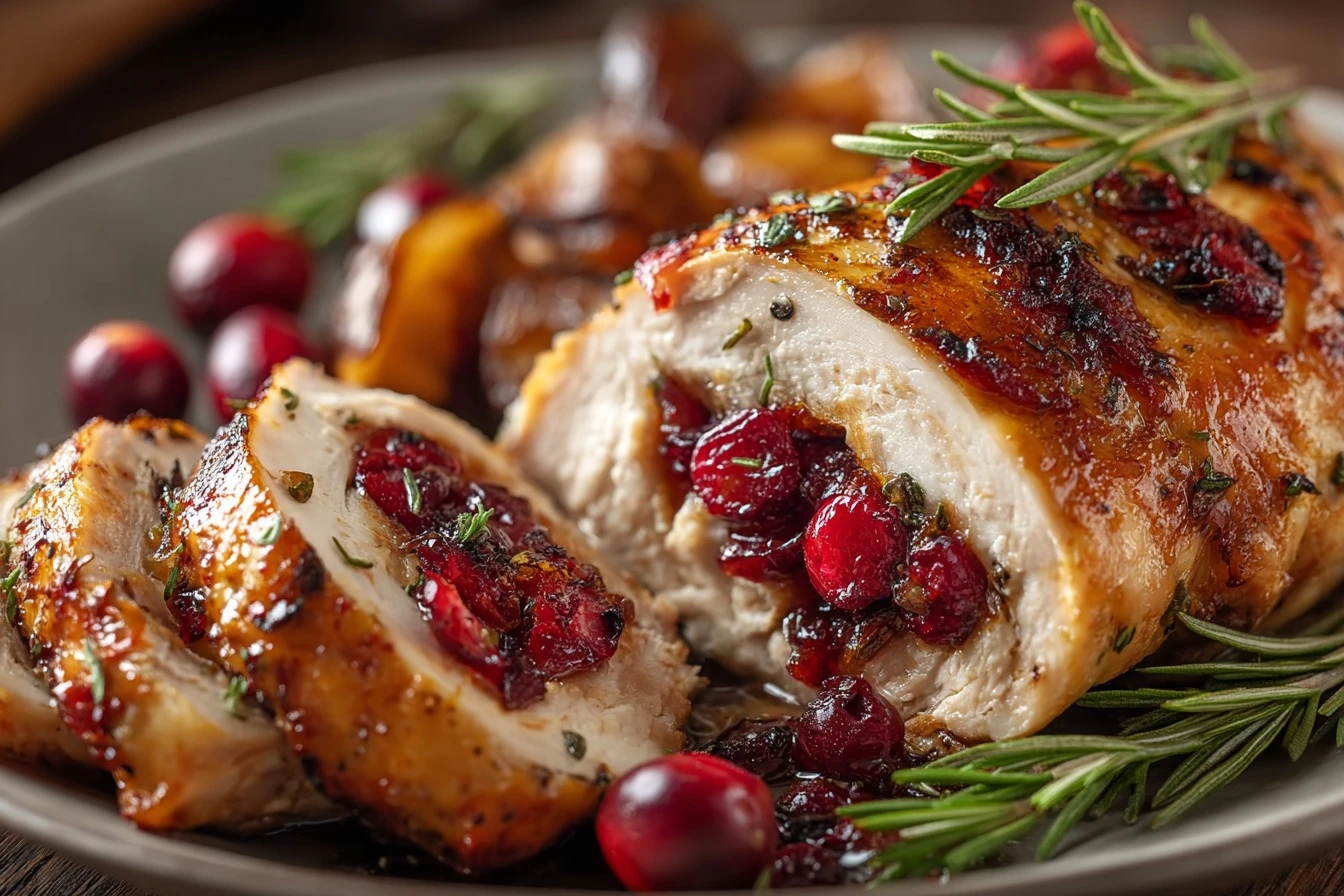 Quick Cranberry Stuffed Chicken Recipe Easy Cranberry Stuffed Chicken Dinner Best Cranberry Stuffed Chicken Tutorial How T...