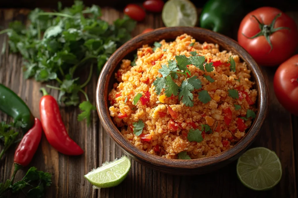 Quick Mexican Cauliflower Rice Recipe Easy Keto Cauliflower Rice Ideas Low Carb Mexican Rice Alternative 15-minute Caulifl...