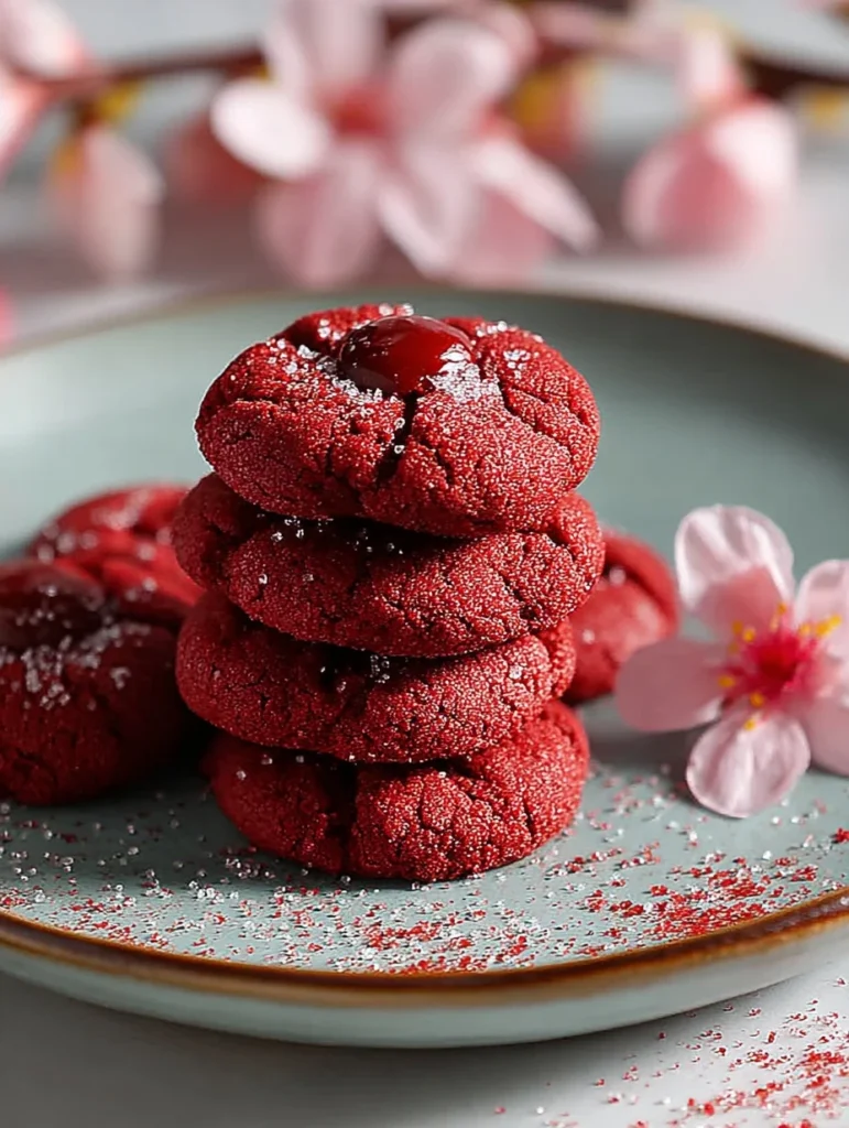 Red Velvet Blossoms Cookies Recipe Buy Red Velvet Blossoms Cookies Online Red Velvet Blossom Cookie Baking Tips Best Red V...