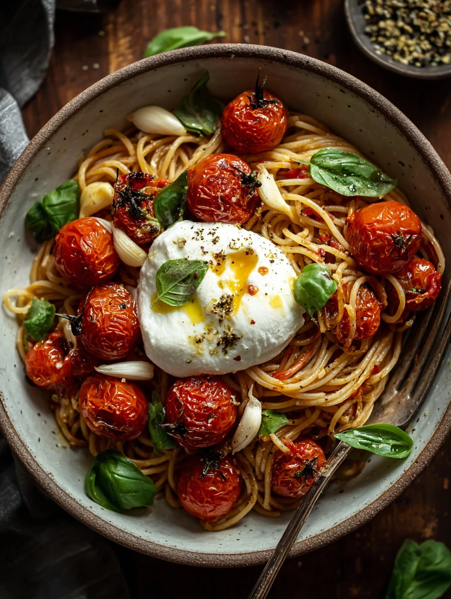 20-Min Recipe! Quick Roasted Tomato and Garlic Ricotta Pasta