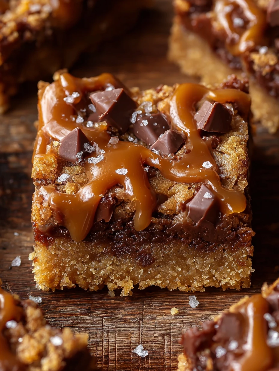 Salted Caramel Chocolate Cookie Bars Recipe Homemade Salted Caramel Chocolate Bars Best Salted Caramel Cookie Bars Gluten ...