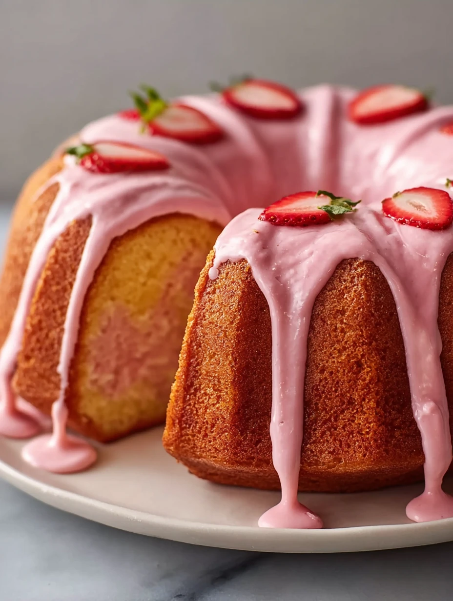20-Minute Strawberry Milkshake Pound Cake: A Delight!