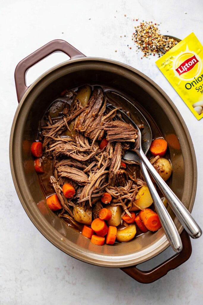 Discover the magic of Lipton Onion Soup Pot Roast: A flavorful classic recipe that brings warmth and comfort to your table with minimal effort.