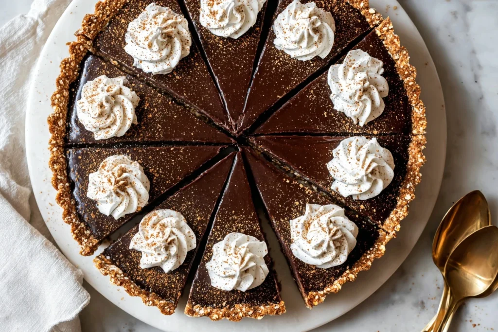 Vegan Gingerbread Chocolate Tart Recipe Easy Vegan Gingerbread Tart Gluten Free Vegan Chocolate Tart Homemade Vegan Ginger...