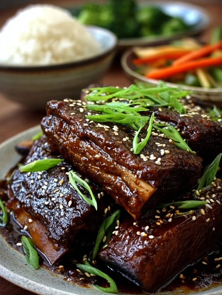 Melt-in-Your-Mouth Caramelized Slow Roast Asian Beef Short Rib