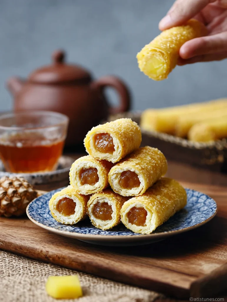 Best Nastar Gulung Recipes How To Make Rolled Pineapple Tarts Easy Nastar Gulung Baking Tips Rolled Pineapple Tarts For Be...