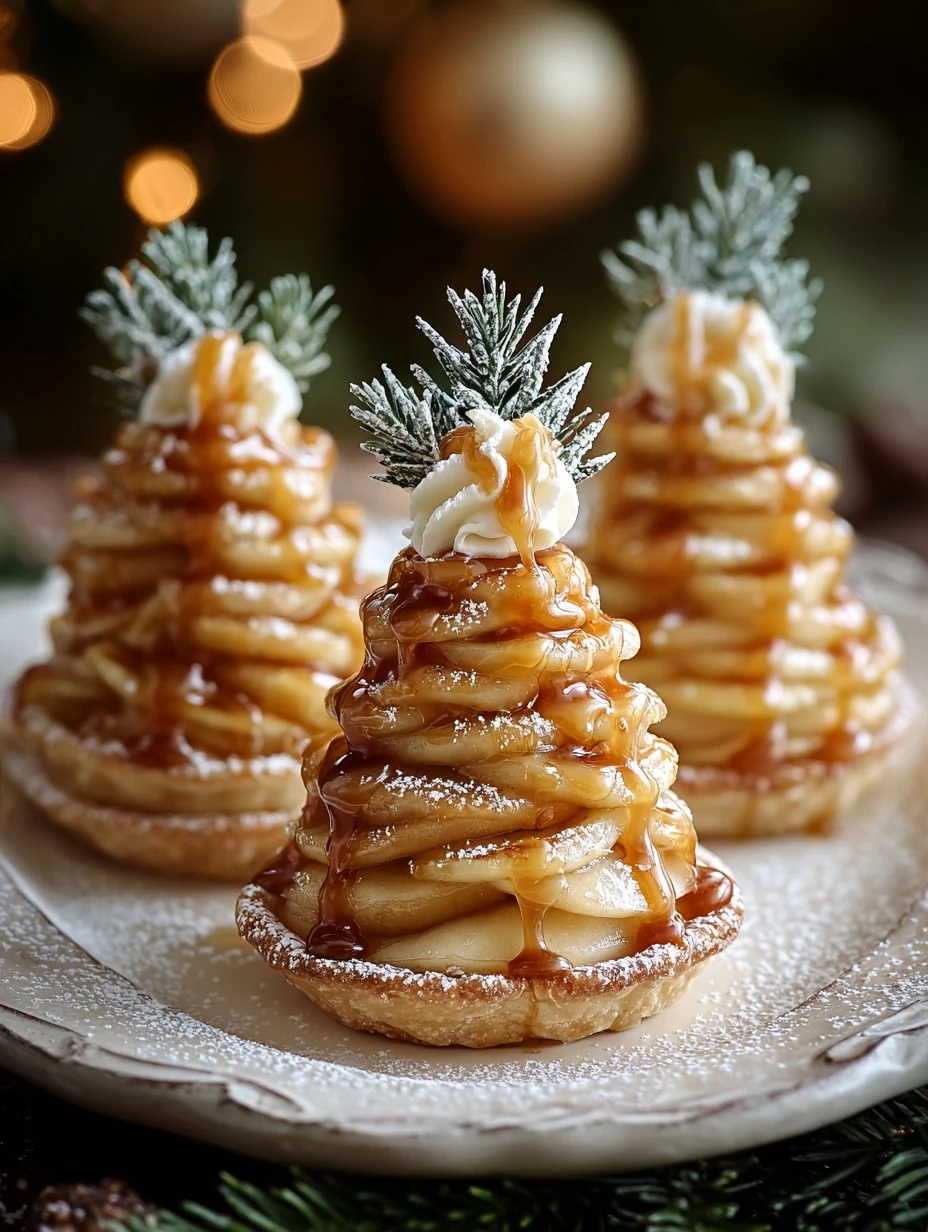 Caramel Apple Brie Tartlets Recipe Christmas Tree Shaped Tartlets Gourmet Apple Brie Tartlets For Holidays How To Make Car...