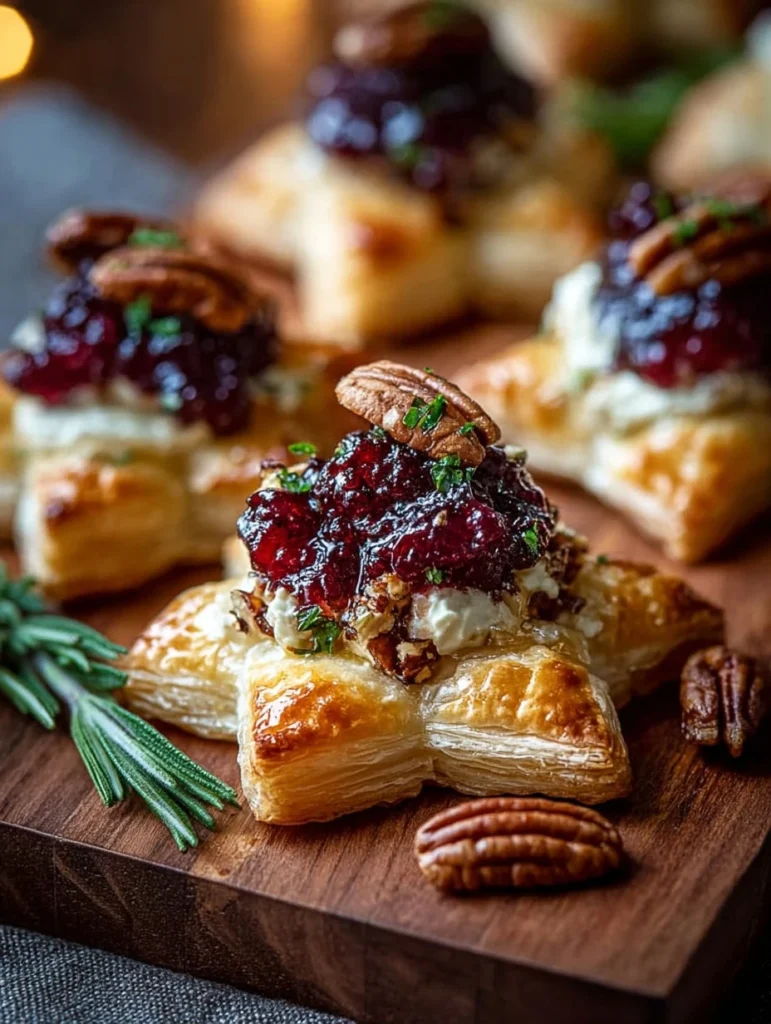 Cranberry Maple Brie Puff Pastry Recipe Holiday Cranberry Puff Pastry Appetizers How To Make Brie Puff Pastry Stars Cranbe...