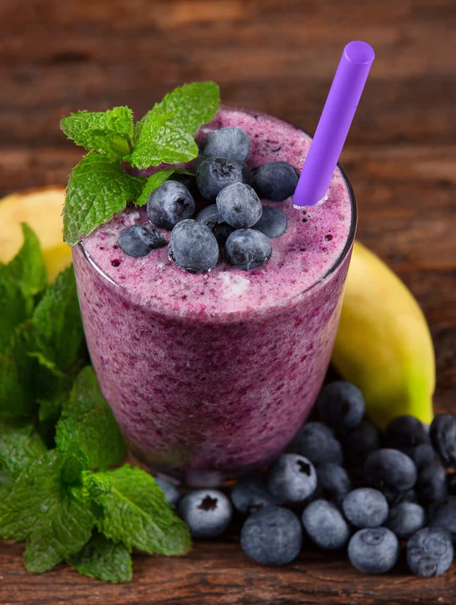 Easy Blueberry Banana Smoothie Recipe Healthy Blueberry Banana Smoothie Calories Best Blueberry Banana Yogurt Smoothie Veg...