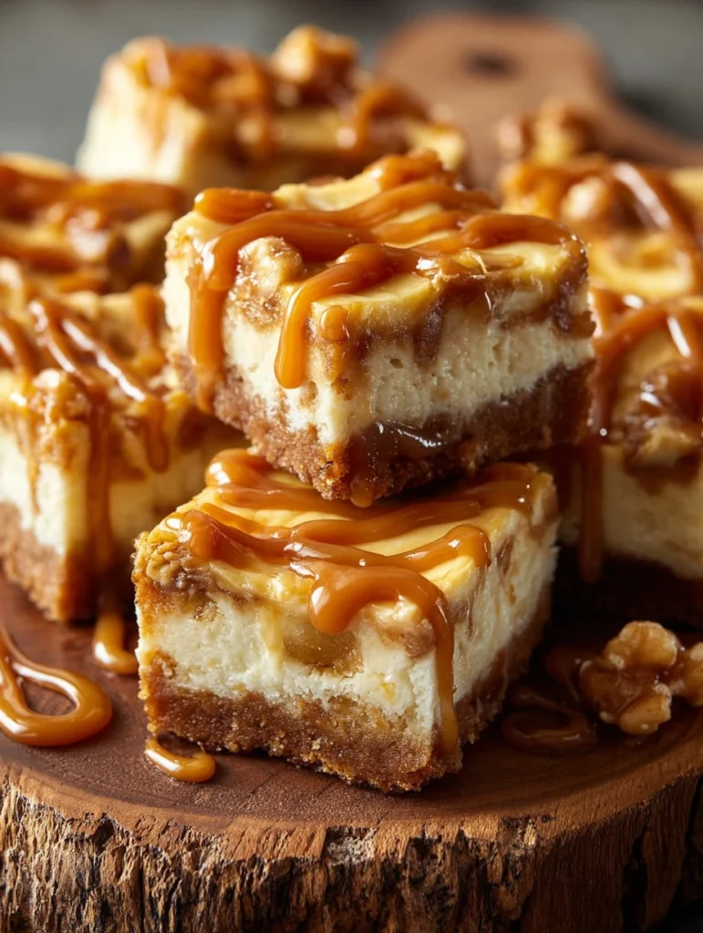 Easy Caramel Apple Cheesecake Bars Recipe Homemade Caramel Apple Cheesecake Bars Best Caramel Apple Cheesecake Bars For Fa...
