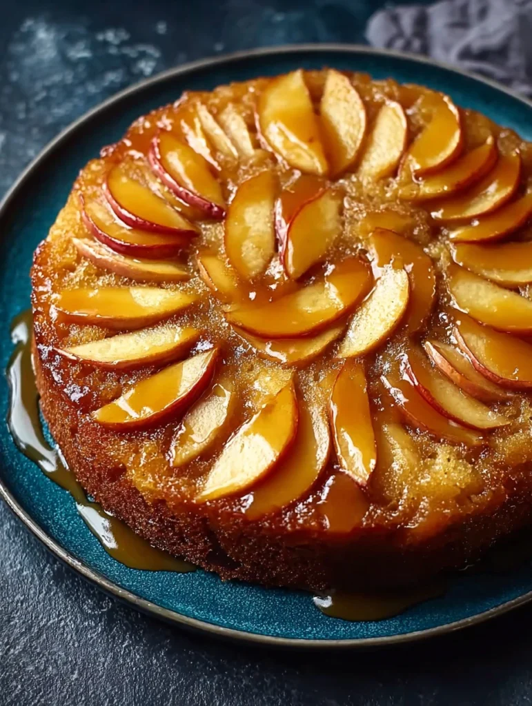 Easy Caramel Apple Upside-down Cake Recipe Best Upside-down Caramel Apple Cake Simple Caramel Apple Cake Instructions Home...