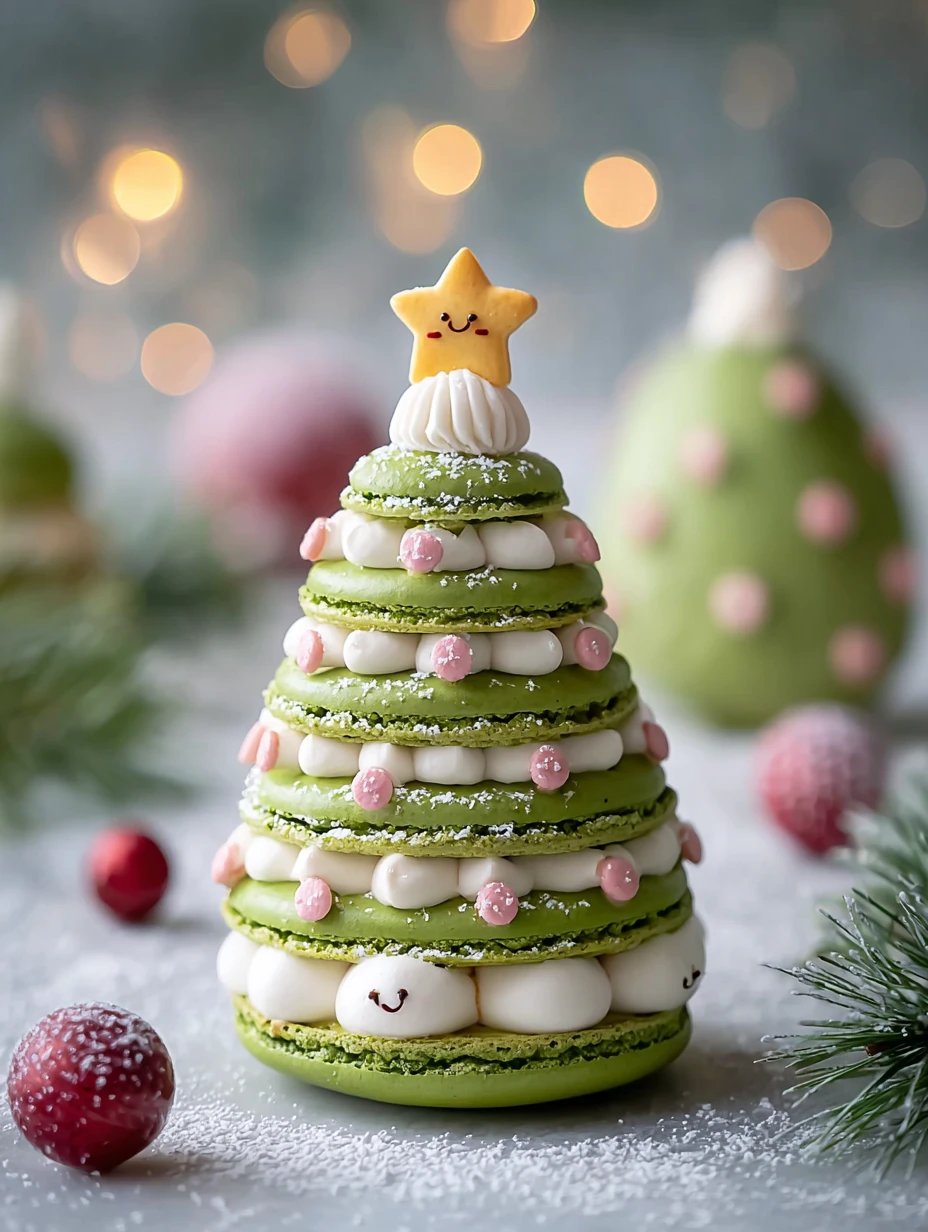 Quick & Easy: Delicious Christmas Tree Cake Macarons in 30 Mins!