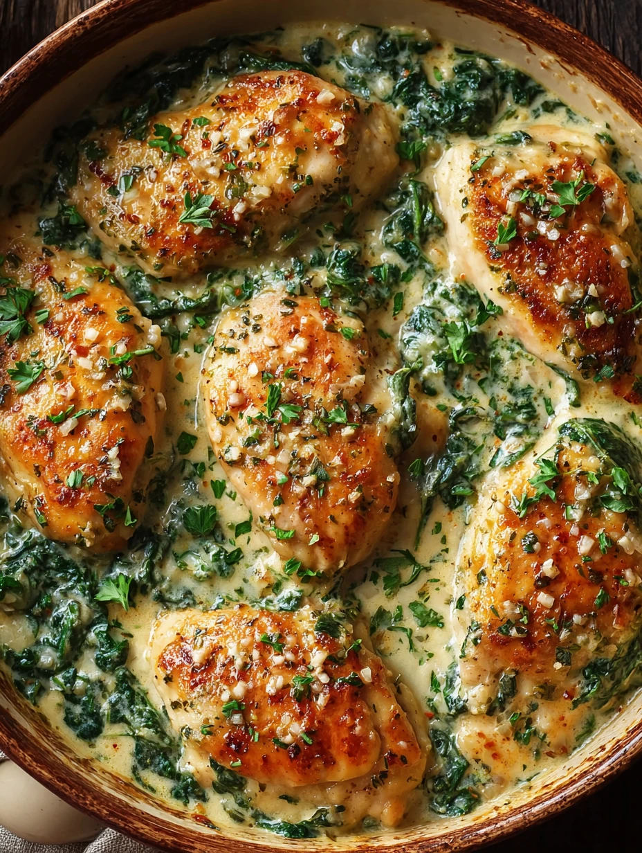 Easy Creamy Chicken And Spinach Casserole Recipe Low Carb Chicken Spinach Casserole Gluten-free Creamy Chicken And Spinach...