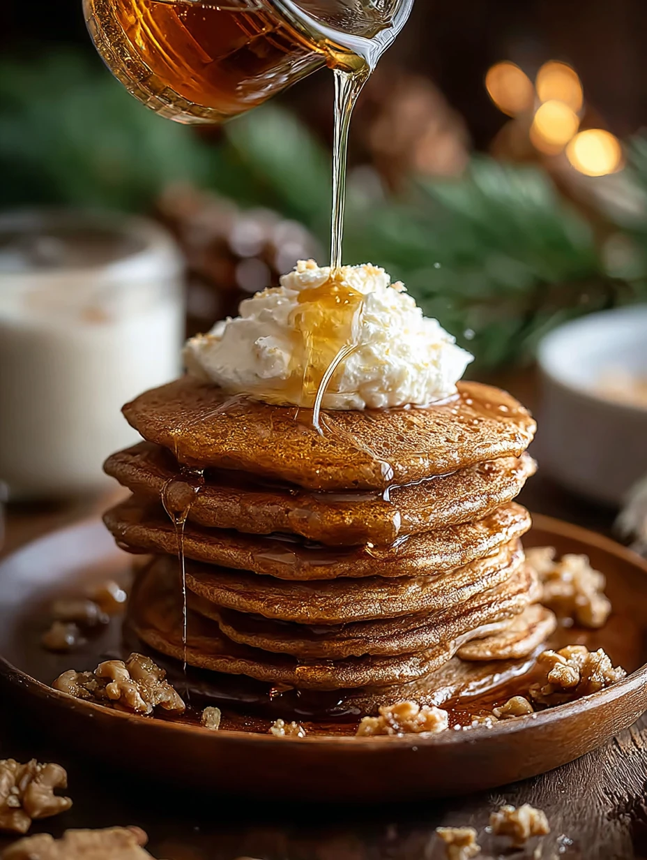 Easy Gingerbread Pancakes Recipe Homemade Gingerbread Pancakes For Christmas Best Gingerbread Pancake Mix Gingerbread Panc...