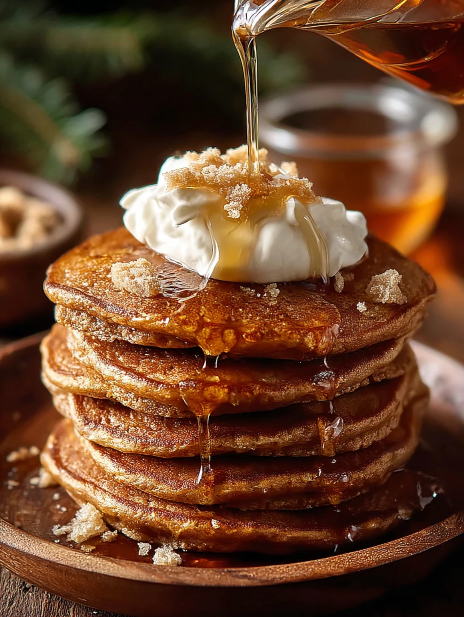 Easy Gingerbread Pancakes Recipe Homemade Gingerbread Pancakes For Christmas Best Gingerbread Pancake Mix Gingerbread Panc...