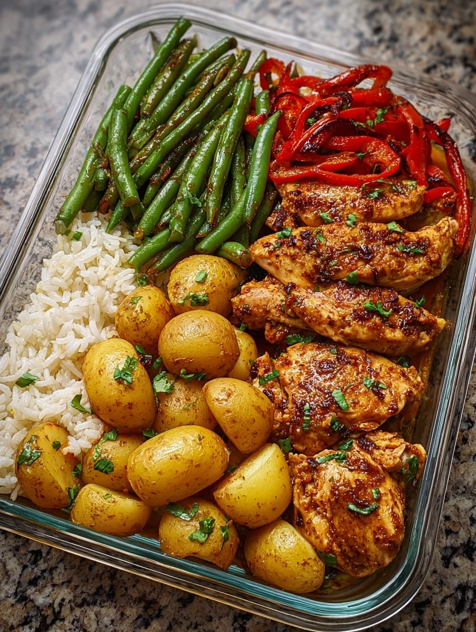 Easy Honey Mustard Chicken Tray Bake Recipe Honey Mustard Chicken And Potatoes Dinner Best Green Beans And Chicken Bake He...