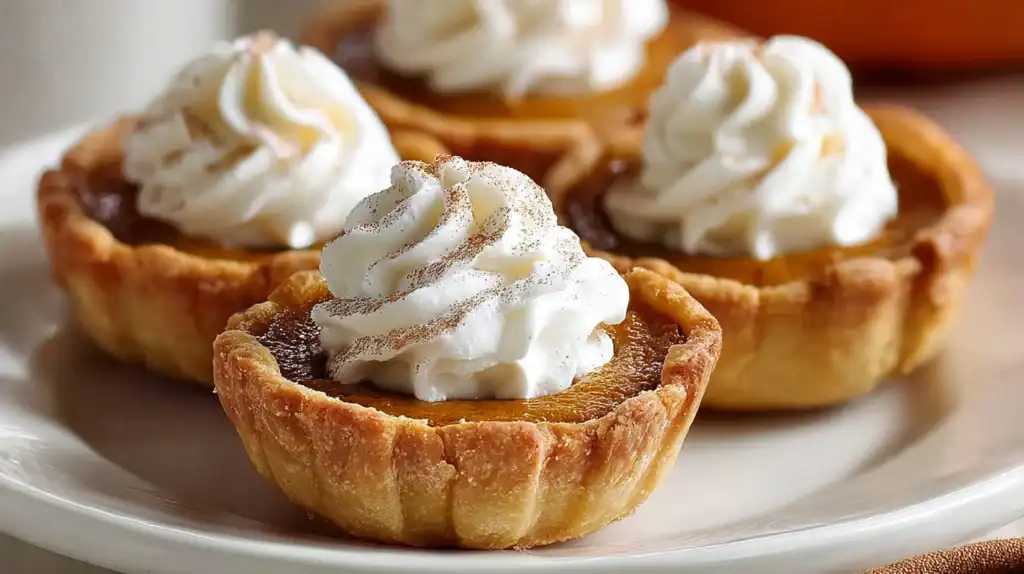Easy Mini Pumpkin Pies Recipe For Fall Homemade Mini Pumpkin Pie Bites Best Pumpkin Pie Recipe For Thanksgiving Gluten Fre...