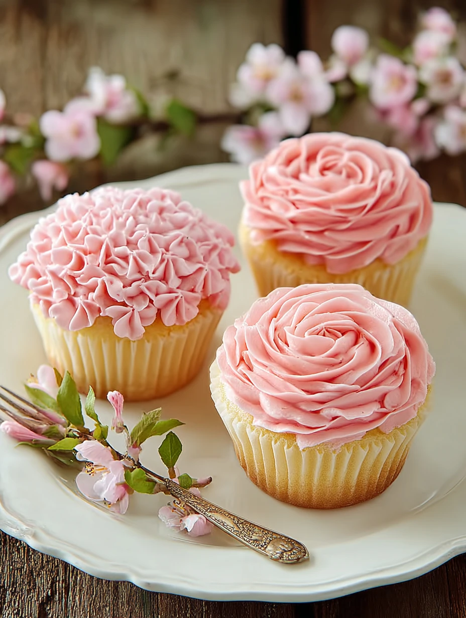 Flower Cupcakes Spring Parties