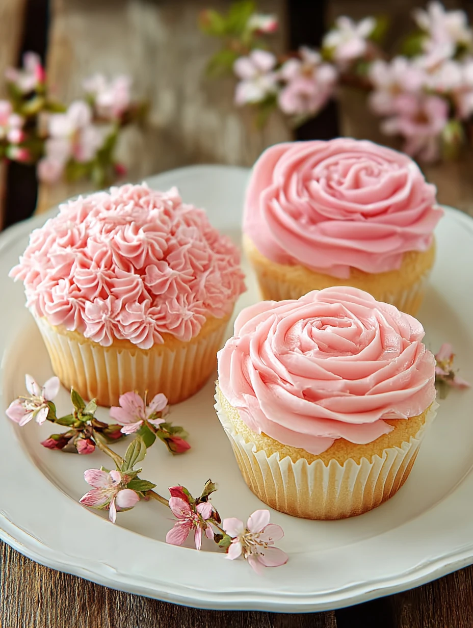 Flower Cupcakes Spring Parties