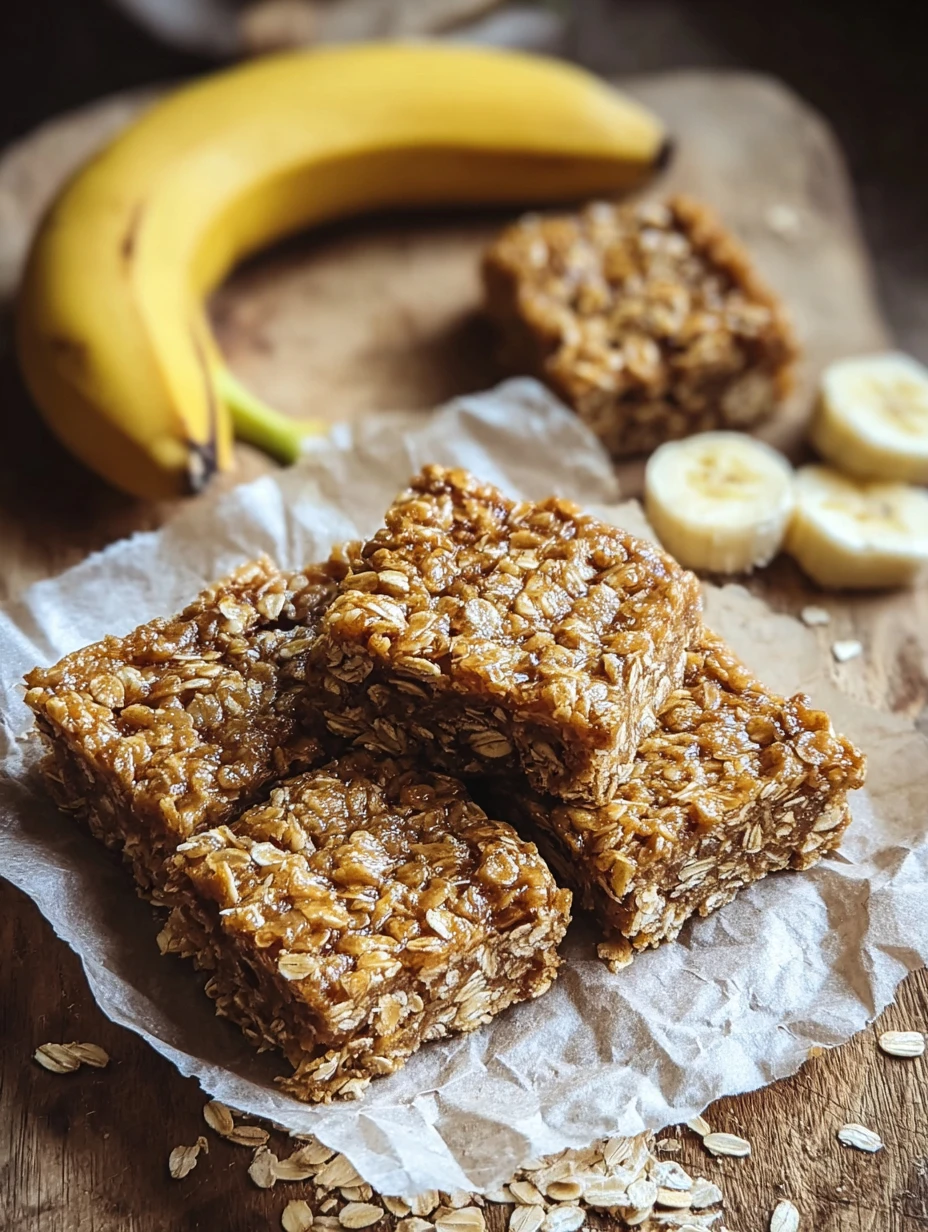 Healthy Banana Oatmeal Bars Recipe Easy Homemade Banana Oatmeal Bars Gluten-free Banana Oatmeal Bars Vegan Banana Oatmeal ...