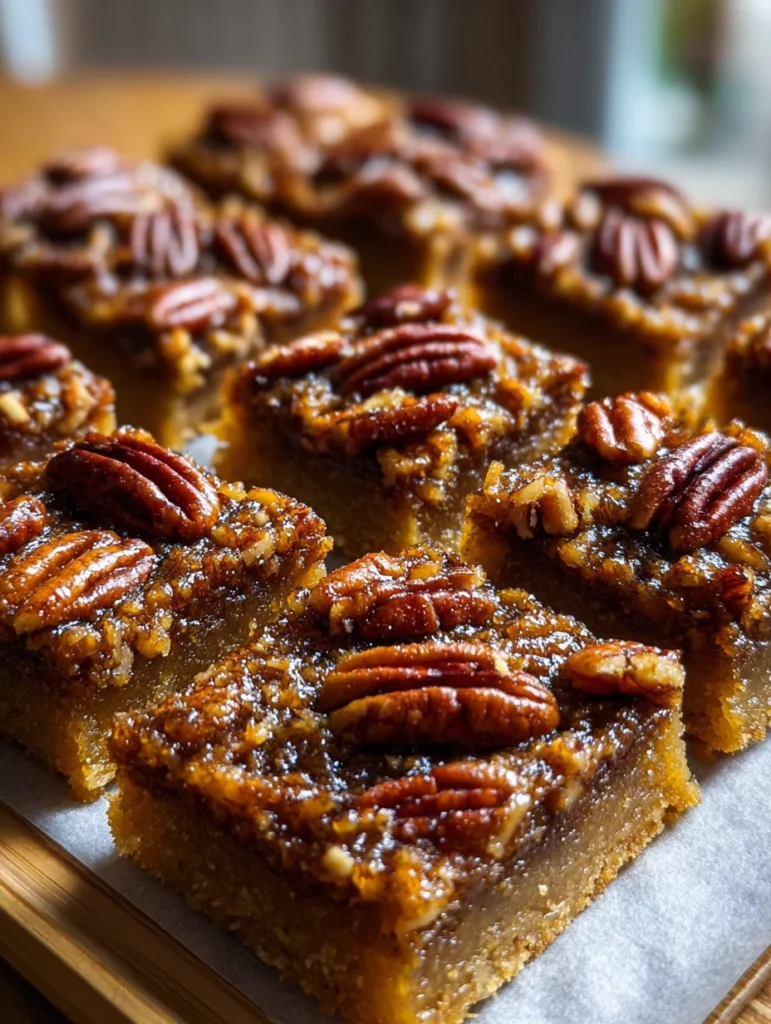 Keto Pecan Pie Bars Recipe Low Carb Pecan Pie Bars Sugar-free Pecan Pie Bars Gluten-free Keto Pecan Pie Keto Holiday Desse...