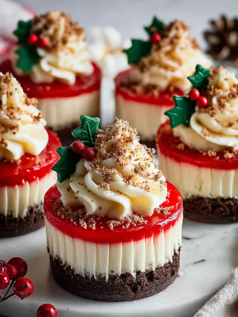 Mini Christmas Cheesecake Recipes Easy Mini Cheesecake Christmas Bites Festive Mini Cheesecake Ideas Holiday Mini Cheeseca...
