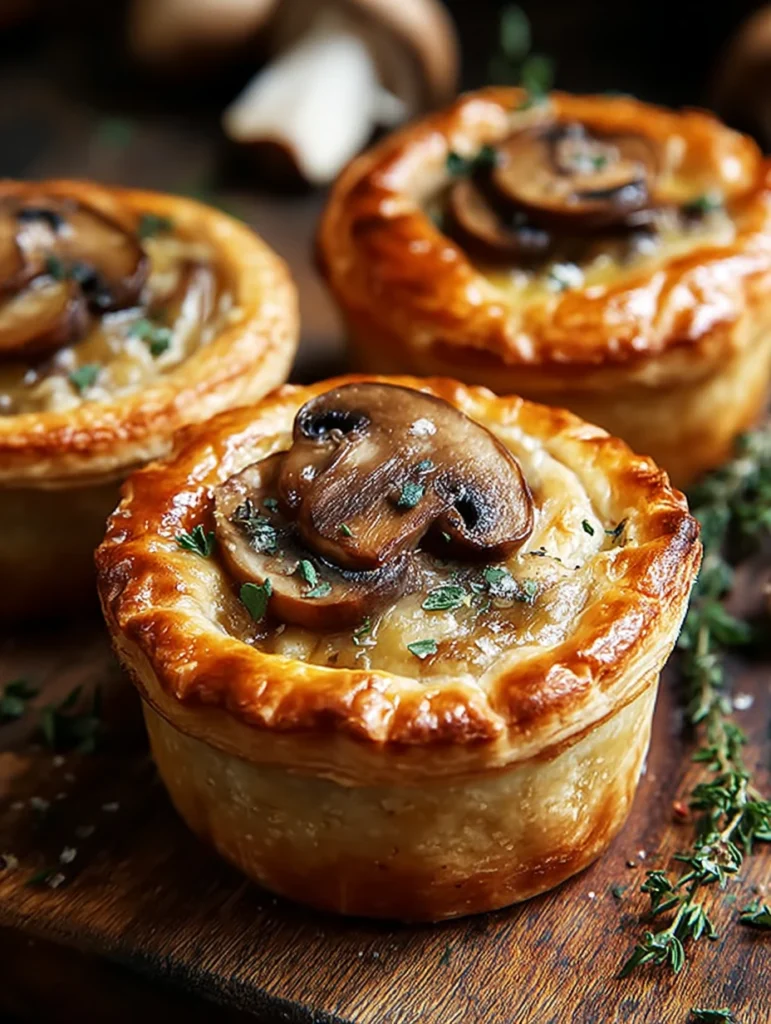 Mini Mushroom Gruyère Pot Pies Recipe Easy Mushroom Gruyère Mini Pies Best Cheese For Mushroom Pot Pies Fall Comfort Foo...