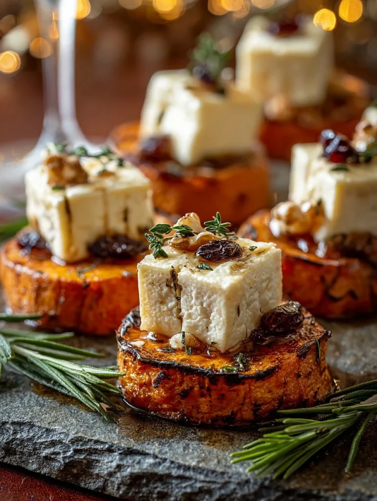 Sweet Potato Brie Bites Recipe Easy Brie And Sweet Potato Appetizers Holiday Appetizers With Sweet Potato Simple Sweet Pot...