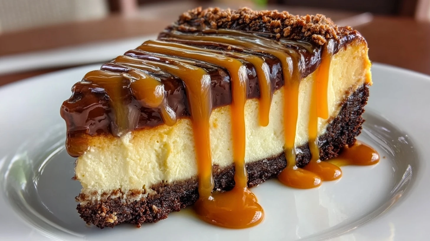 Caramel Brownie Cheesecake