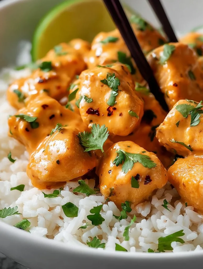 Creamy Coconut Lime Chicken Bites