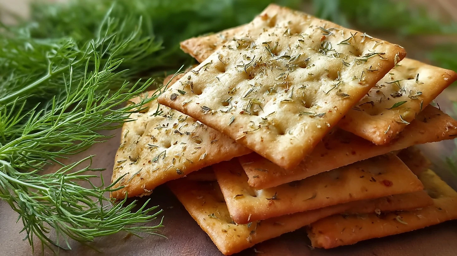Deliciously Homemade Dill Crackers: A Tasty Snacking Delight