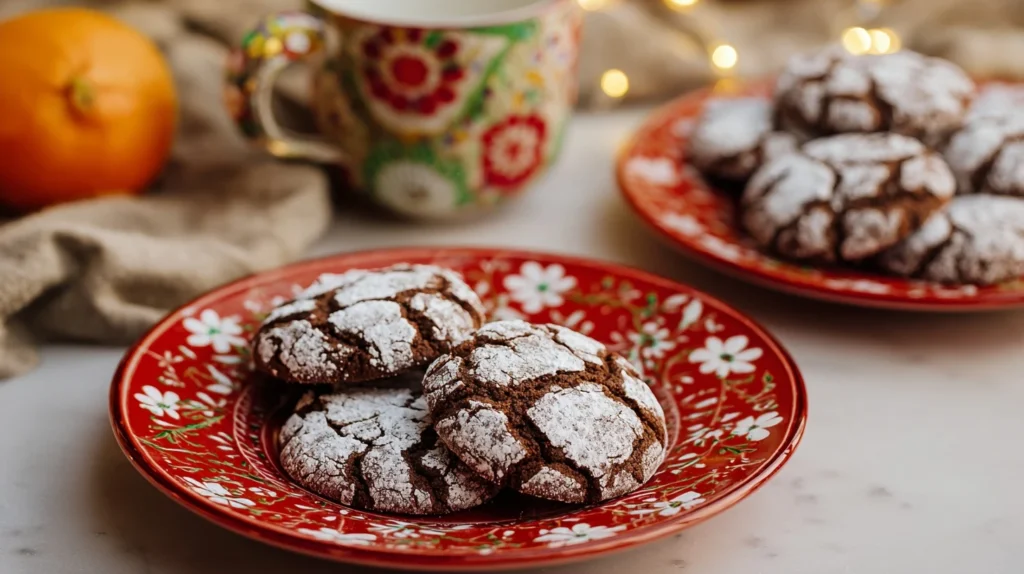 Chocolate Crinkles Orange Zest Holiday Cookie Recipe Updated
